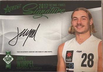 2017 Select Future Force - Future Force Green Signature #FFGS13 James Worpel Front